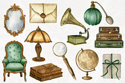 Vintage watercolor set, a Decorative Illustration by Nastilustra (Thumbnail 3 of 10)