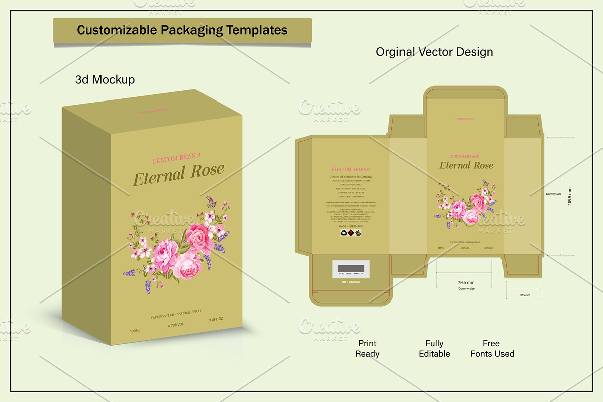 Product box die cut with 3d mock up, a Packaging Mockup by sumonuix (Photo 2 of 2)