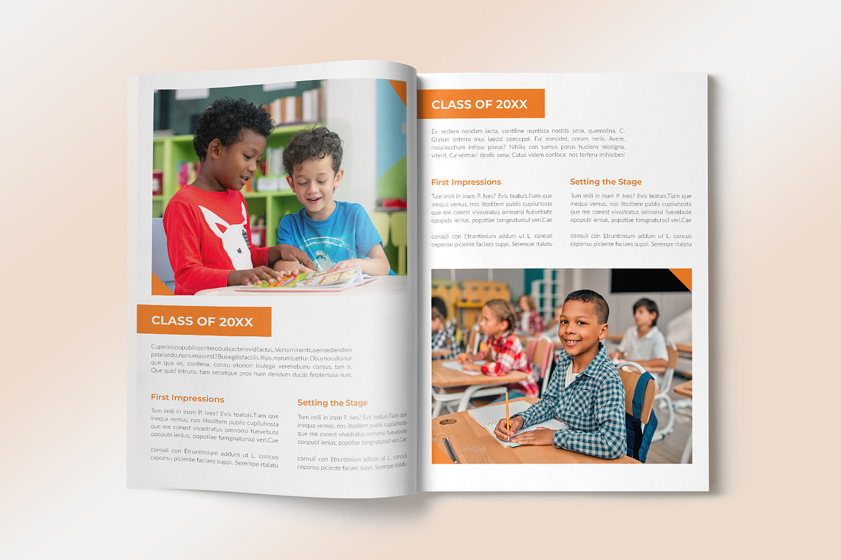 School Yearbook Photo Album, a Brochure Template by graphypix (Photo 3 of 8)