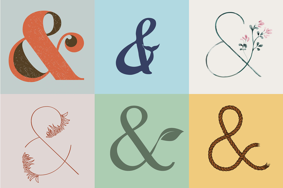 Graphic Ampersands for Logos Kit, a Branding & Logo Template by Tropical Type (Photo 3 of 8)
