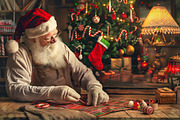 Santa,  Christmas Digital Backdrop, a Background Graphic by MajorArtTm (Thumbnail 2 of 4)