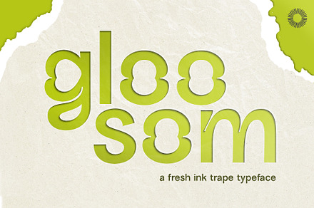 Gloosom - ink trap, a Sans Serif Font by Setara Langit Studio