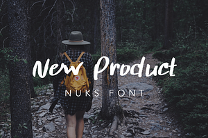 Nuks Handwritten Font Script Brush