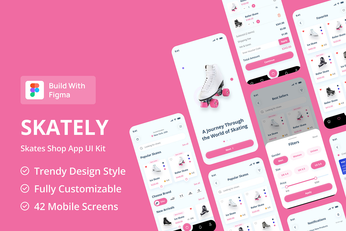 Skately - Ecommerce App Figma UI, an UI Kit Template by Themeix (Photo 1 of 5)