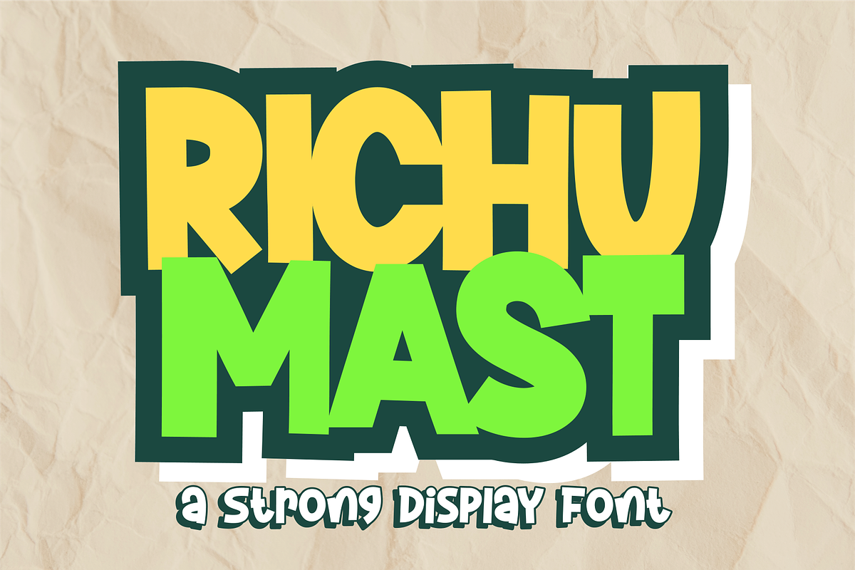 Richu Mast Font, a Blackletter Font by Mabhal Studio (Photo 1 of 7)
