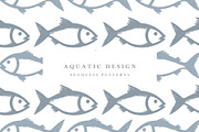Aquatic Design Patterns, a Pattern Graphic by Nadezda (Thumbnail 1 of 5)