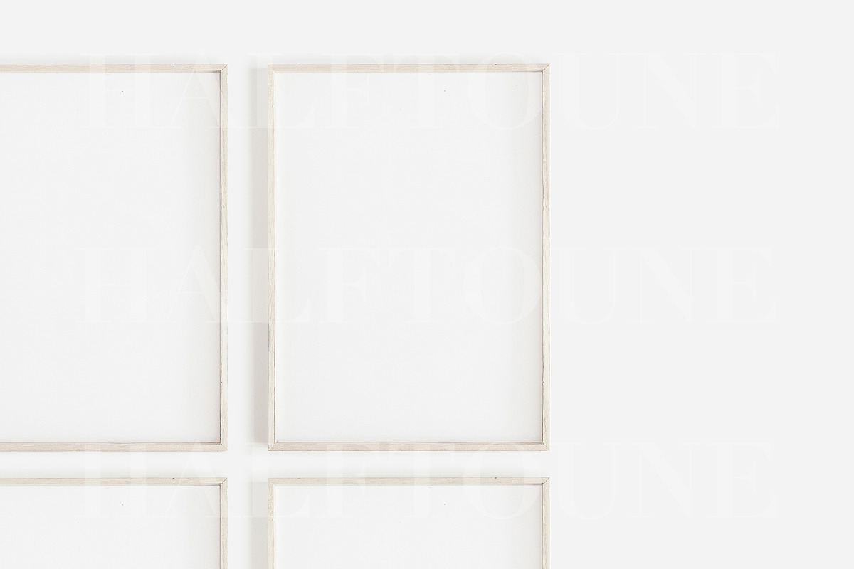 Thin Wooden Frame Mockup Bundle, a Mockup by HALFTOUNE (Photo 2 of 12)