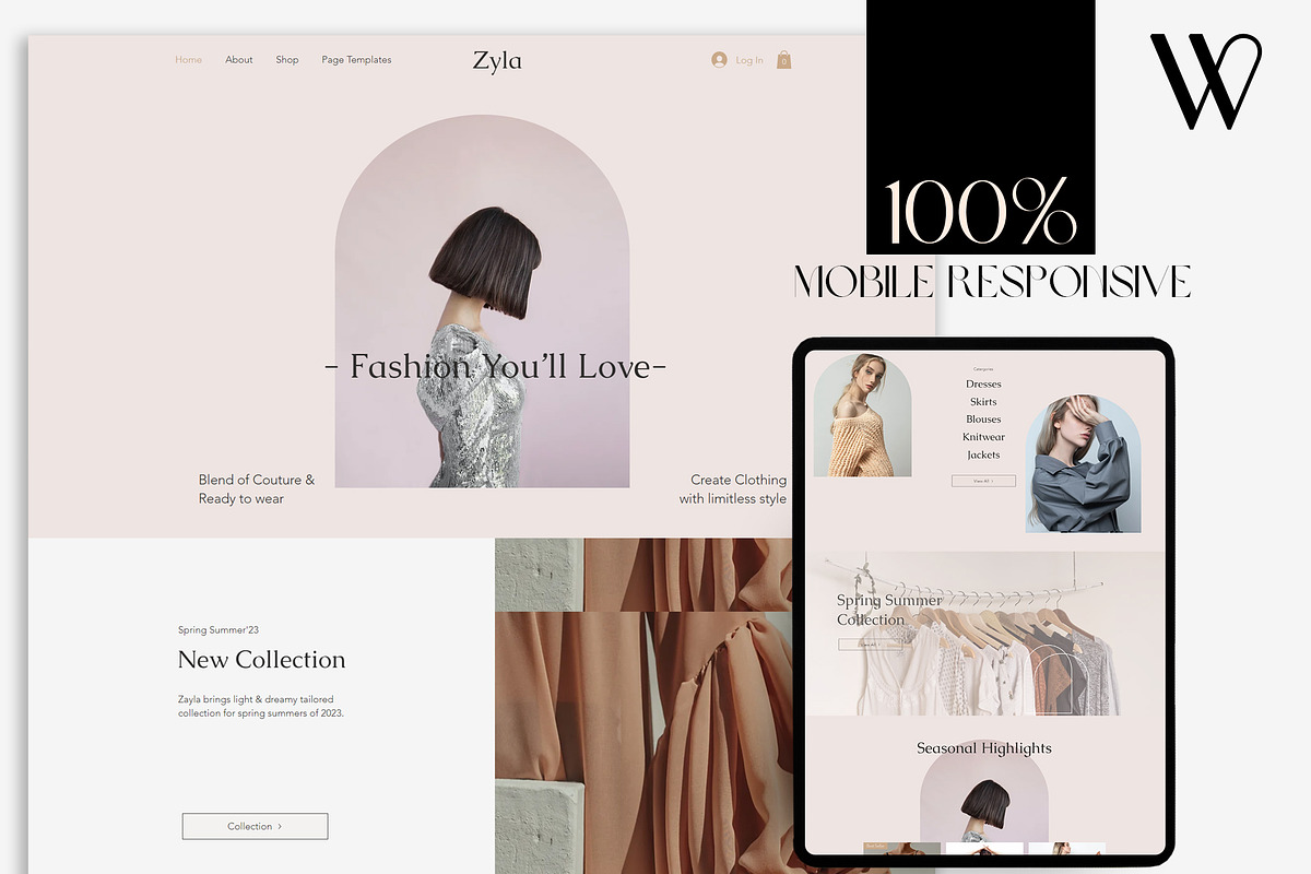 Zayla Wix Website template, a Wix Template by Design Unique (Photo 5 of 10)