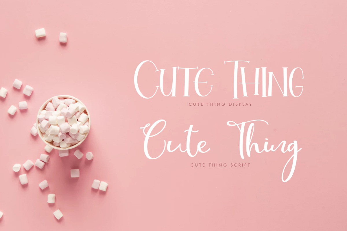 Cute Thing Font Duo preview 8