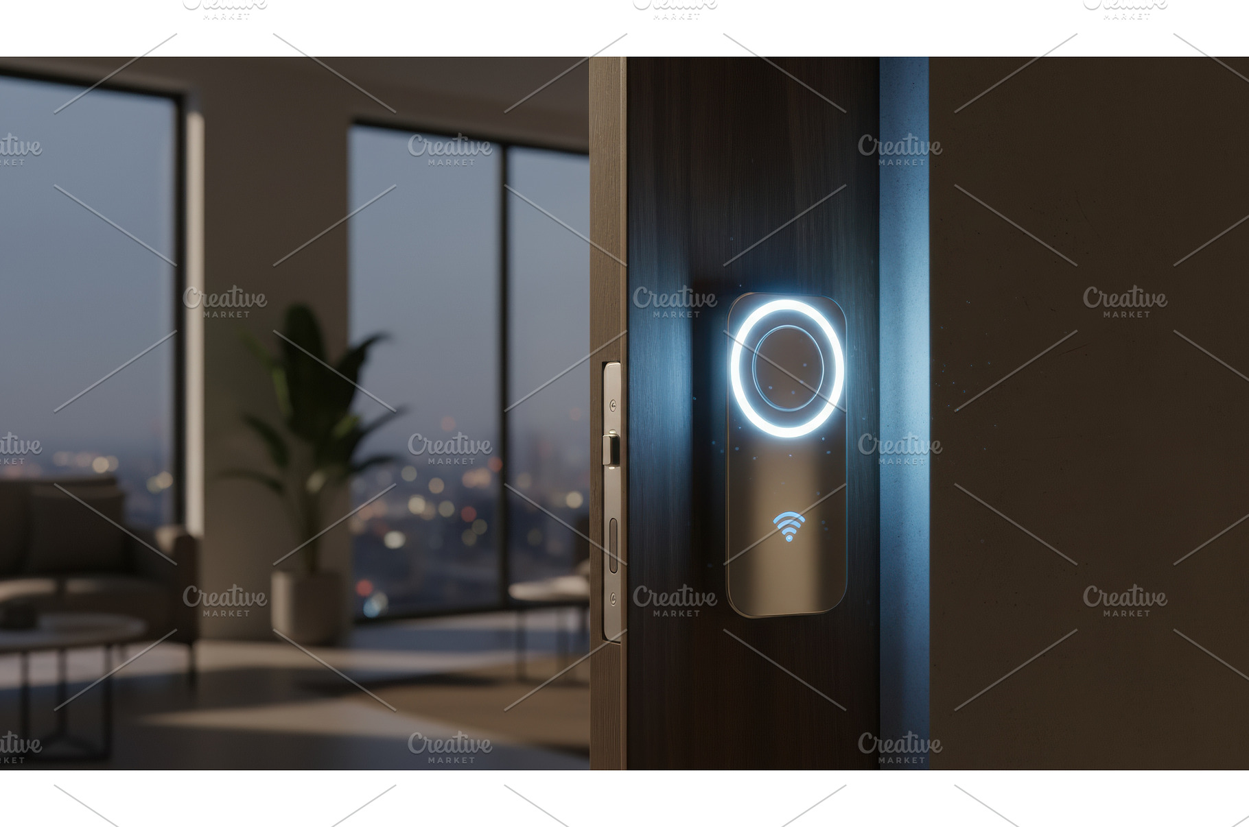 Smart door lock device with glowing, a Technology Photo by Igor Tichonow