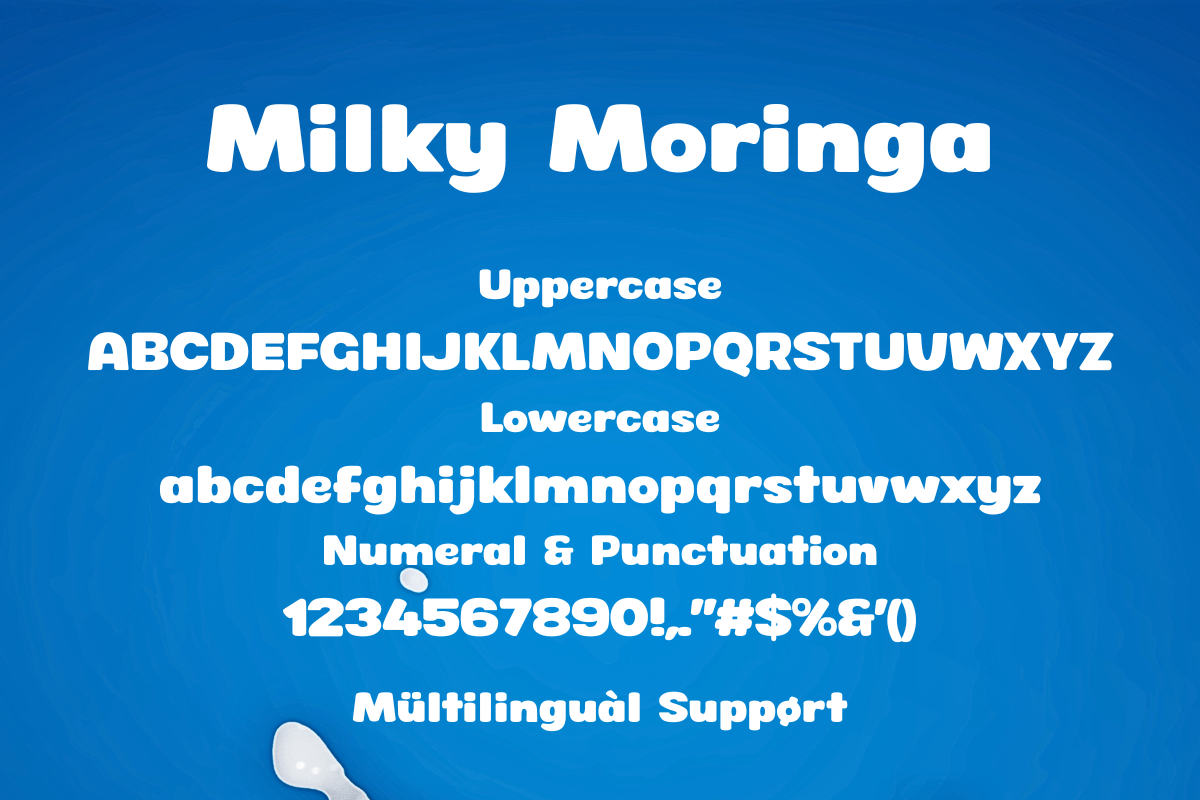 Milky Moringa – Soft Display Font, a Sans Serif Font by Fikryal Studio (Photo 15 of 15)