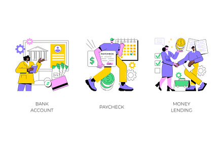Money transfer abstract concept, a Finance Illustration by Visual Generation
