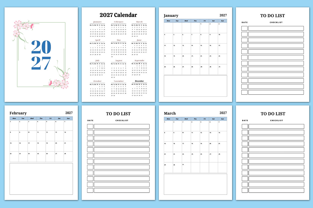 Editable 2024-2028 Monthly Planner, a Stationery Template by Designmela01 (Photo 5 of 6)