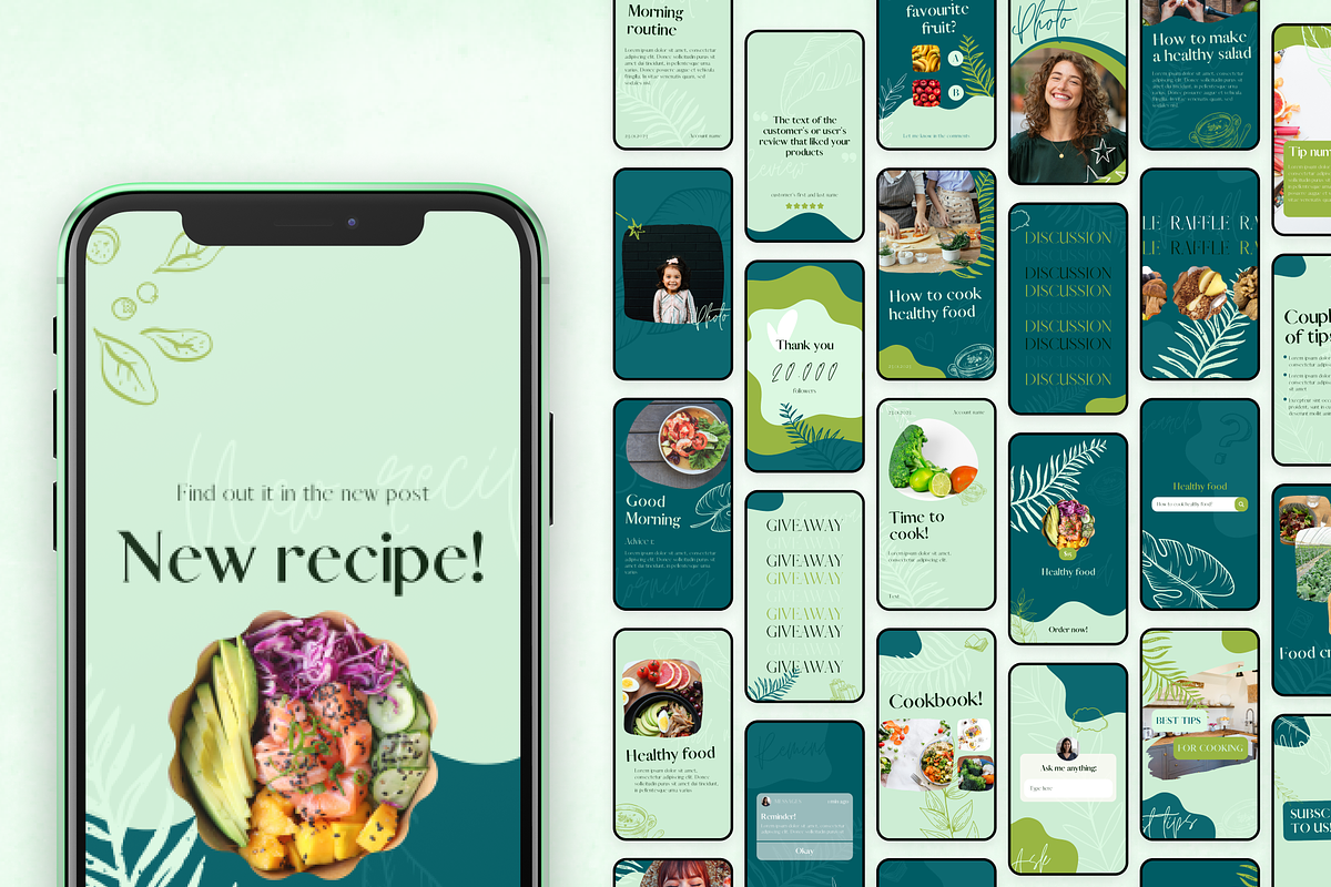 900 Canva Instagram Template Bundle, a Social Media Template by ...