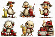 Whimsical Summer Animals Clipart, an Illustration by Craft Nest (Thumbnail 4 of 11)