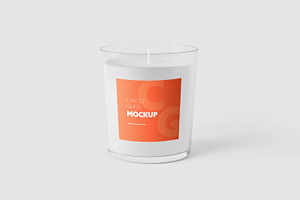 Transparent Candle Glass Mockup Set