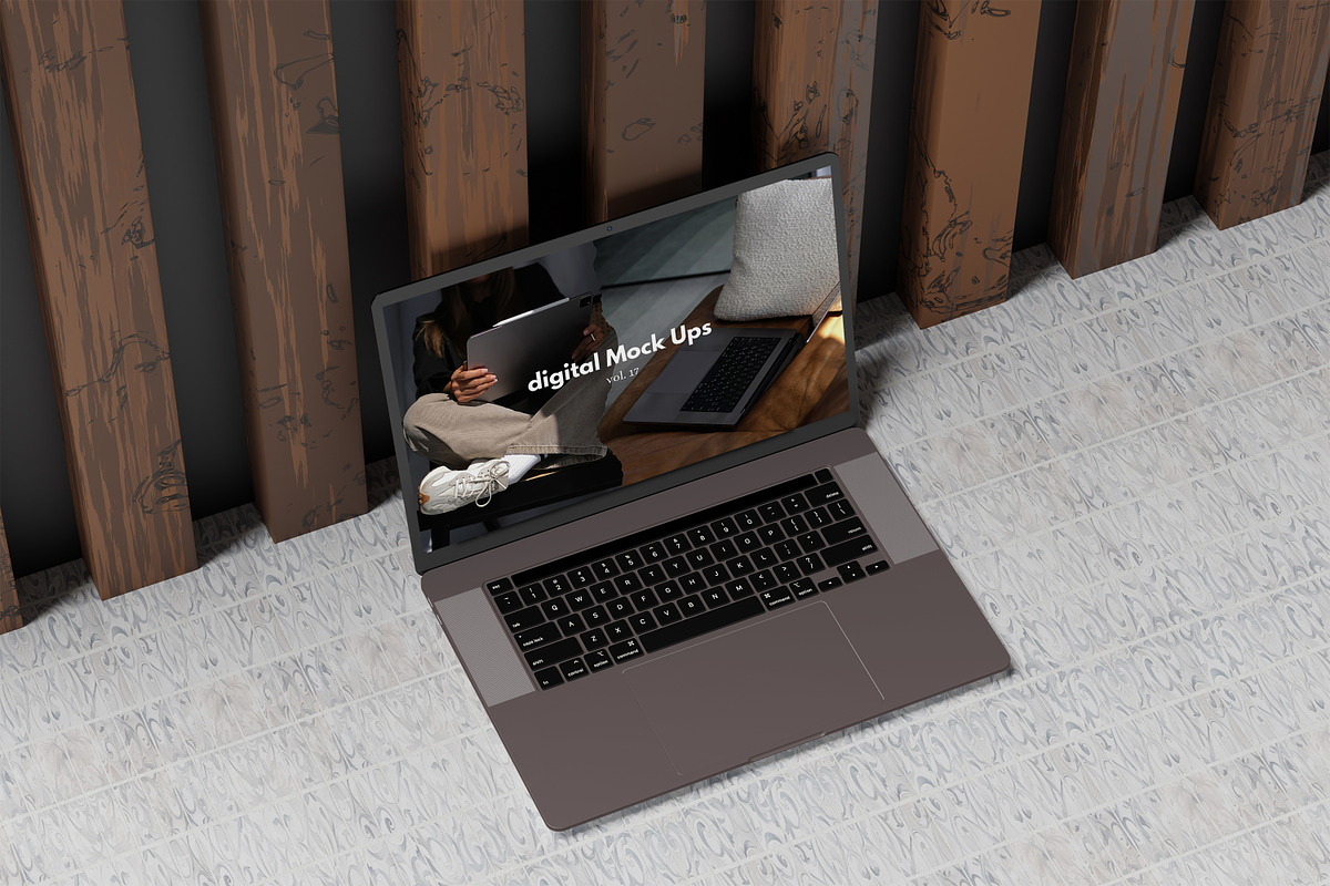 Laptop Mockup, an Android Mockup by kebunmockup (Photo 4 of 5)