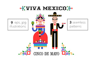 Cinco de Mayo illustrations