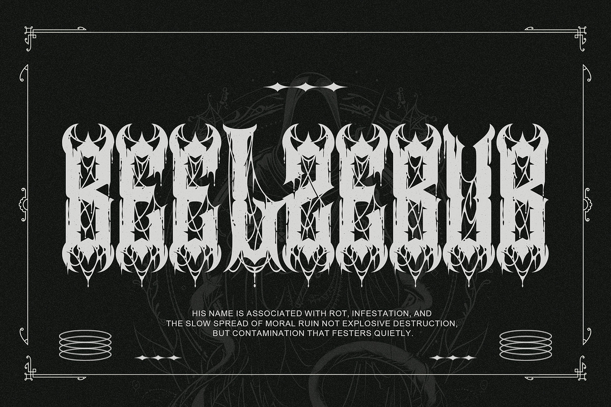 Noctyrr Heavy Metal Gothic Font, a Blackletter Font by Letterara (Photo 5 of 15)