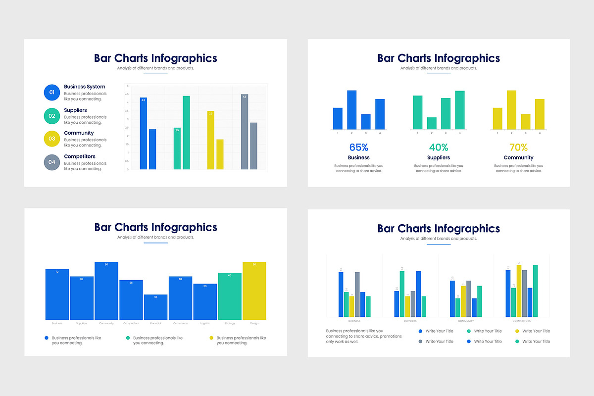 Bar Charts Infographics, a Presentation Template by slidequest (Photo 4 of 6)