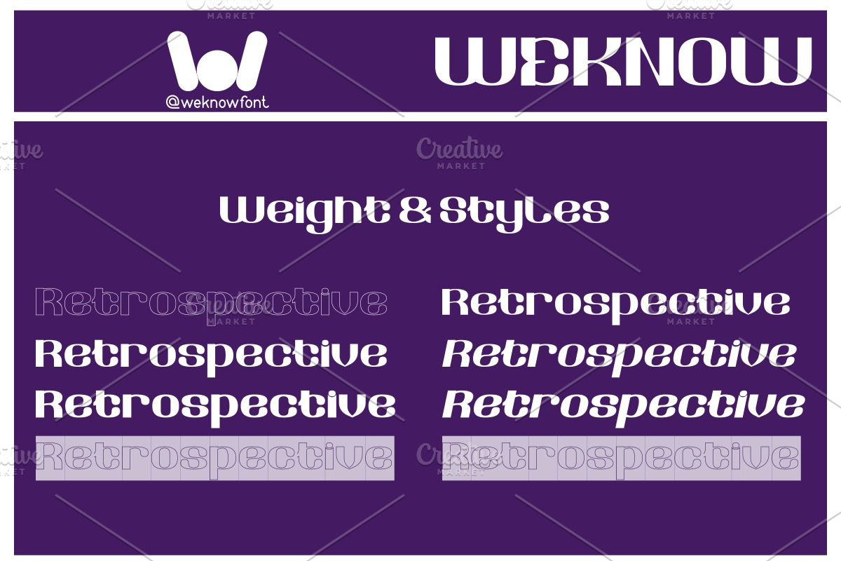 Retrospective font, a Font by weknow (Photo 7 of 8)