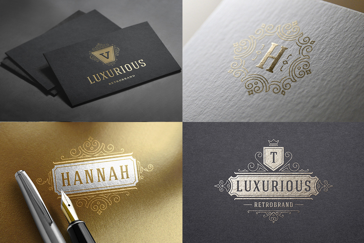 500 ornaments logos & monograms, a Branding & Logo Template by Vasya Kobelev (Photo 13 of 31)
