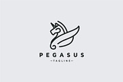 Pegasus Logo, a Branding & Logo Template by Logosava (Thumbnail 1 of 2)