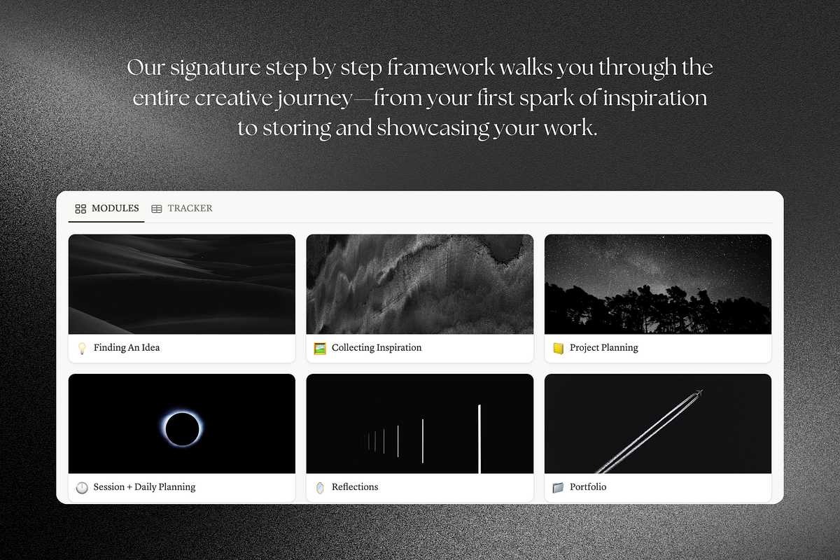 Notion Template For Creatives - B&W, a Templates & Theme by flowē (Photo 3 of 5)