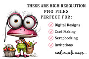 Quirky Frog Clipart, an Illustration by OK Design (Thumbnail 2 of 6)