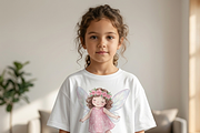 Watercolor Little Fairy Girl Design, a Shirt Mockup by Vector Stall (Thumbnail 3 of 9)