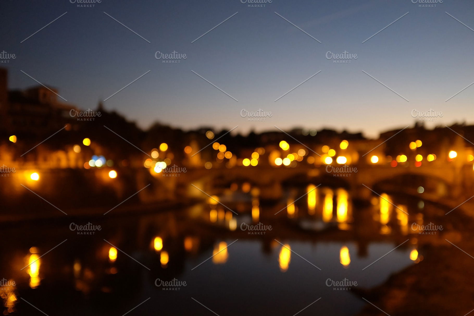 Bokeh city featuring bokeh lights, night, and lights, an Abstract Photo by EnjoyLife