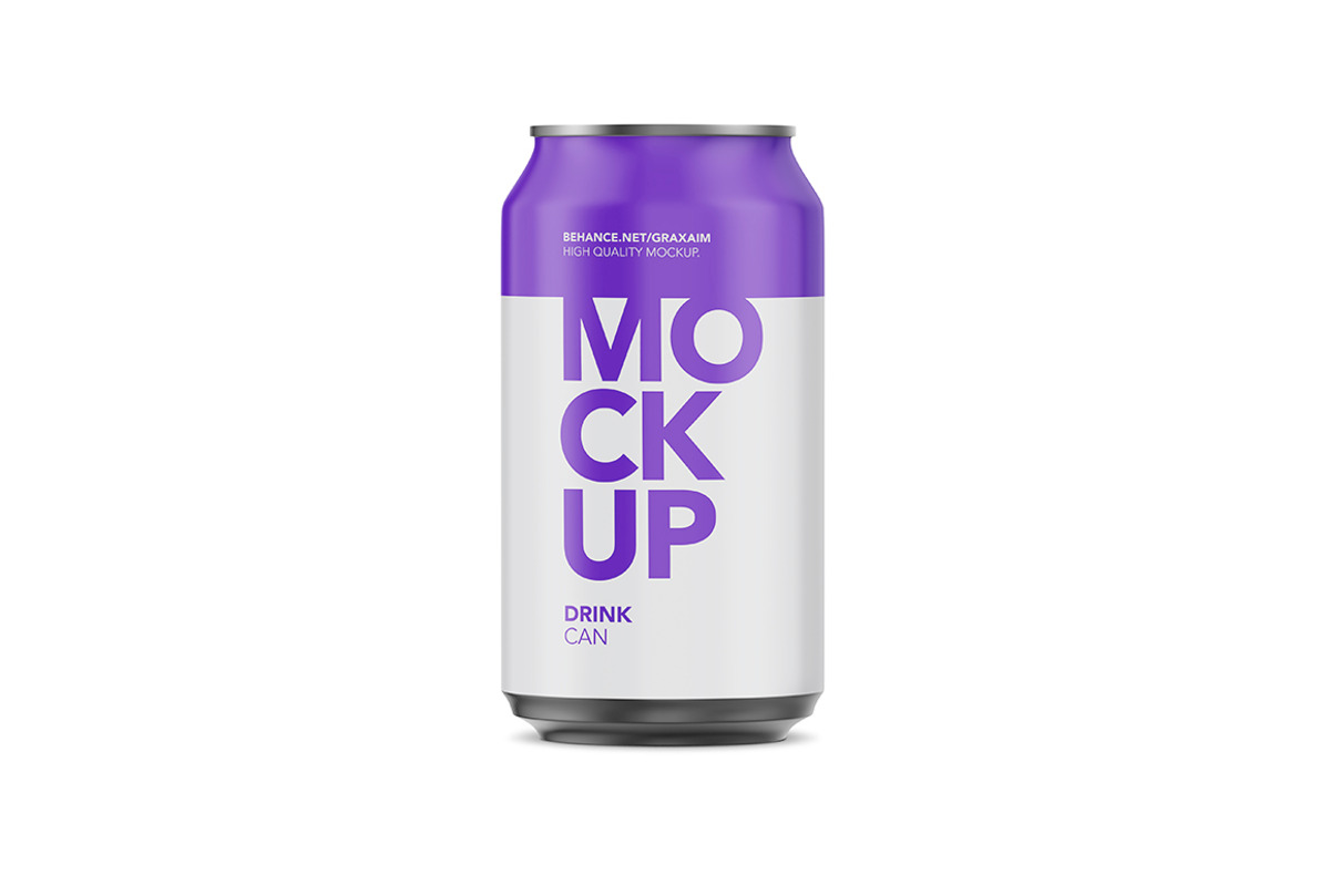 Matte Aluminium Can Mockup, a Product Mockup by Graxaim Mock-up (Photo 2 of 5)