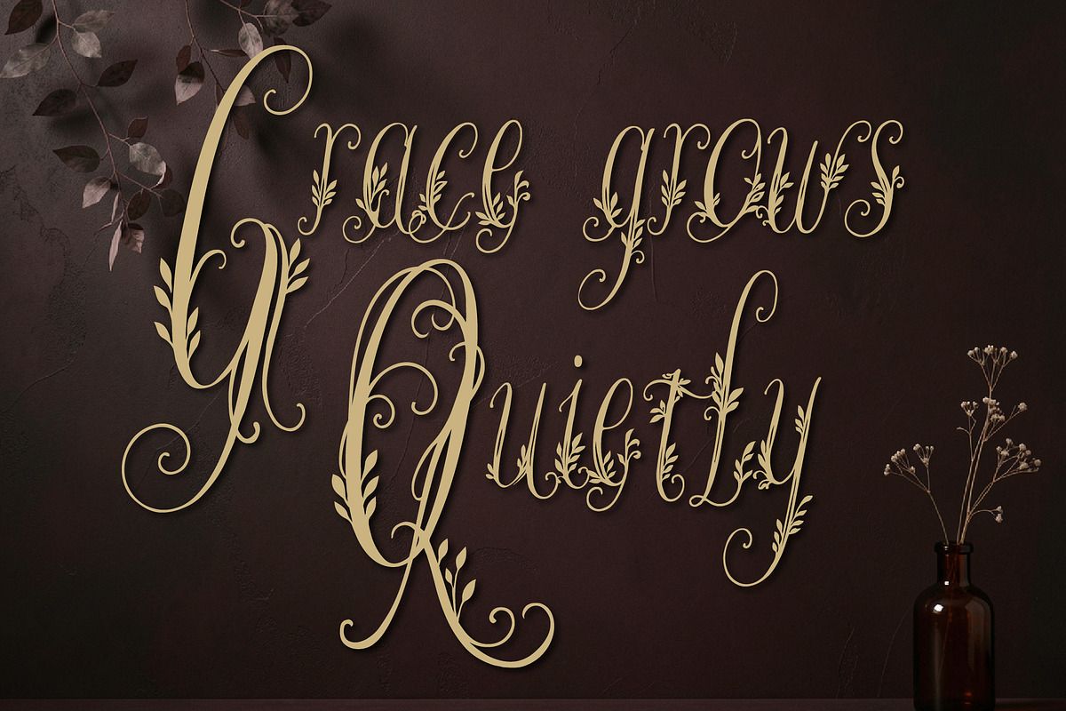 Wanderin Autumn Artisan Floral font, a Script Font by HypeWorksCo (Photo 18 of 28)