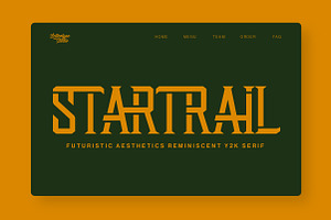 Startrail A Modern Serif