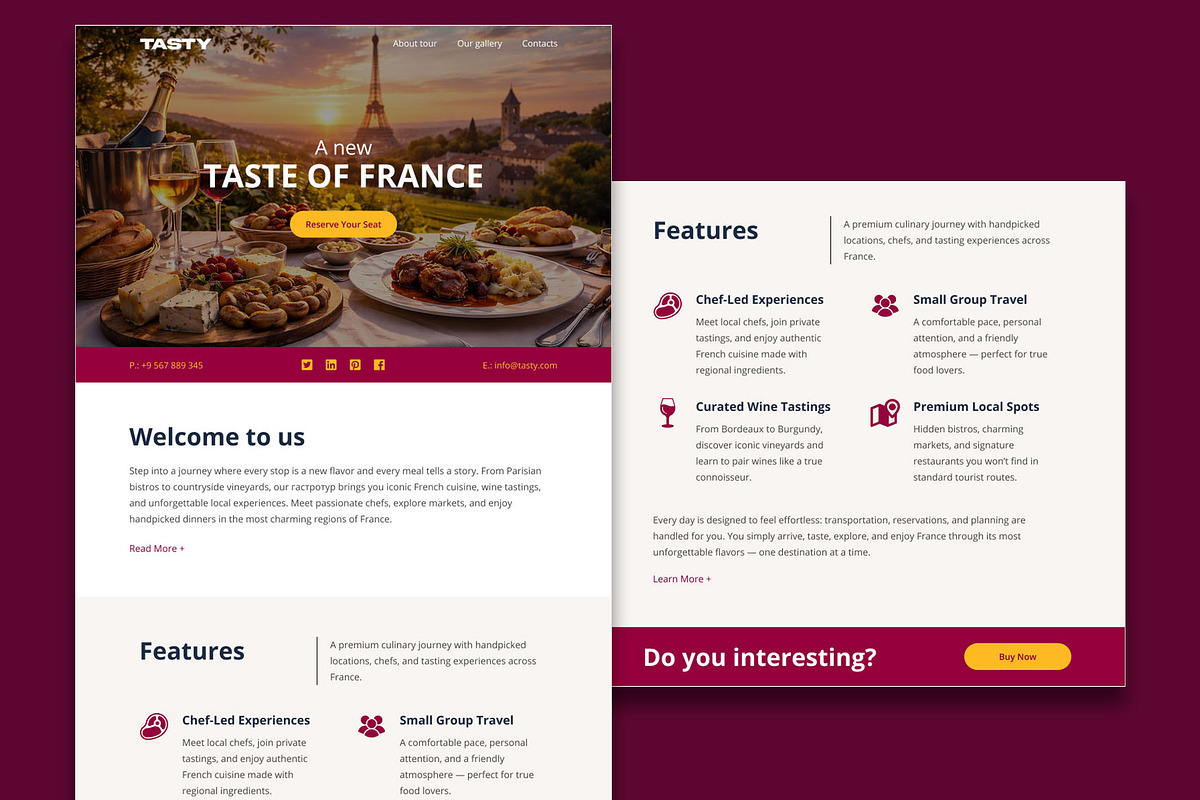 Tasty Email Template + Builder, an Email Template by WEB4PRO (Photo 2 of 5)
