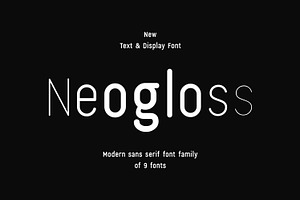 Neogloss- Modern Font Family