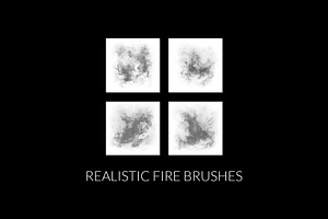 5 Realistic Fire Photoshop Brushes