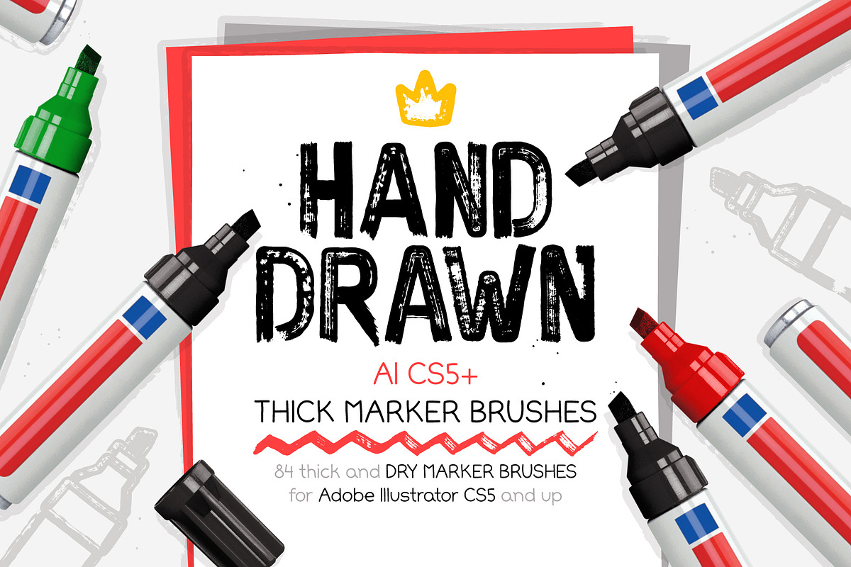 Thick & Dry Marker Brushes, a Brush Add-On by Side Project (Photo 1 of 6)