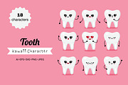 Tooth Kawaii Character set, a Healthcare Illustration by Idressart (Thumbnail 1 of 3)
