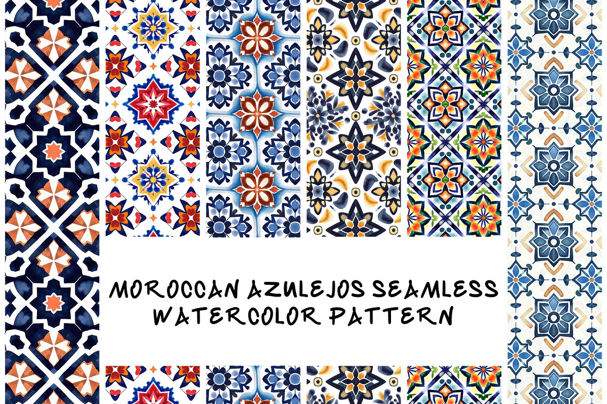 Islamic Moroccan & Azulejos pattern, a Pattern Graphic by SketchArtStudio (Photo 1 of 7)