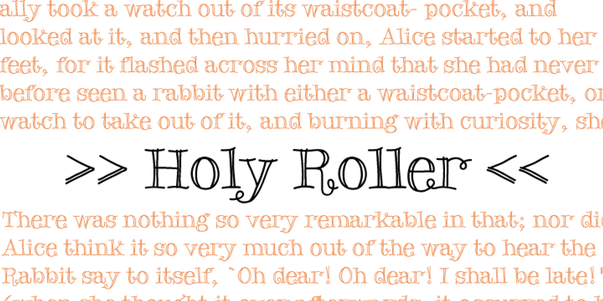 Holy Roller, a Handwritten Font by GRIN3 (Nowak) (Photo 1 of 3)