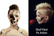 Skull Face Ps Action, an Action Add-On by ArtPlanet (Thumbnail 1 of 13)