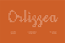 Orlissea | A Embroidery Script Font