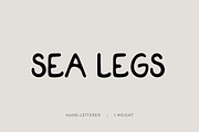 Sea Legs: A Hand-Lettered Font, a Sans Serif Font by Britt Fabello (Thumbnail 1 of 6)