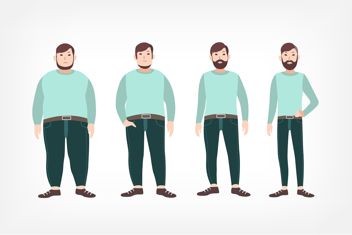Weight loss concept, a Person Illustration by Good Studio (Photo 3 of 3)