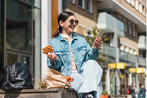 With a big smile and a Belgian, a Person Photo by AD Stock Images