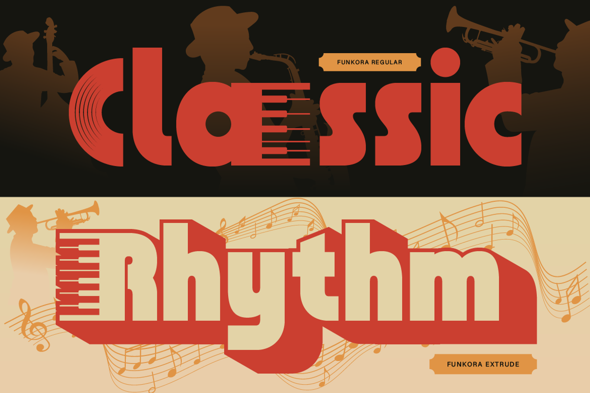 Funkora, a Sans Serif Font by Artisan Themes (Photo 4 of 11)