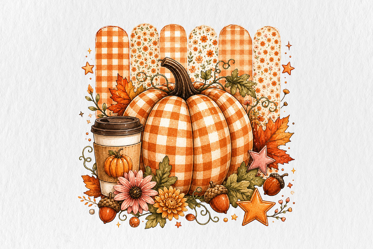 Autumn Pumpkin Png, an Object Illustration by CraftArtStudio (Photo 1 of 4)