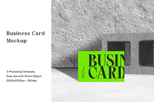 Vibrant Green Business Card PSD, a Business Card Template by UInstrument