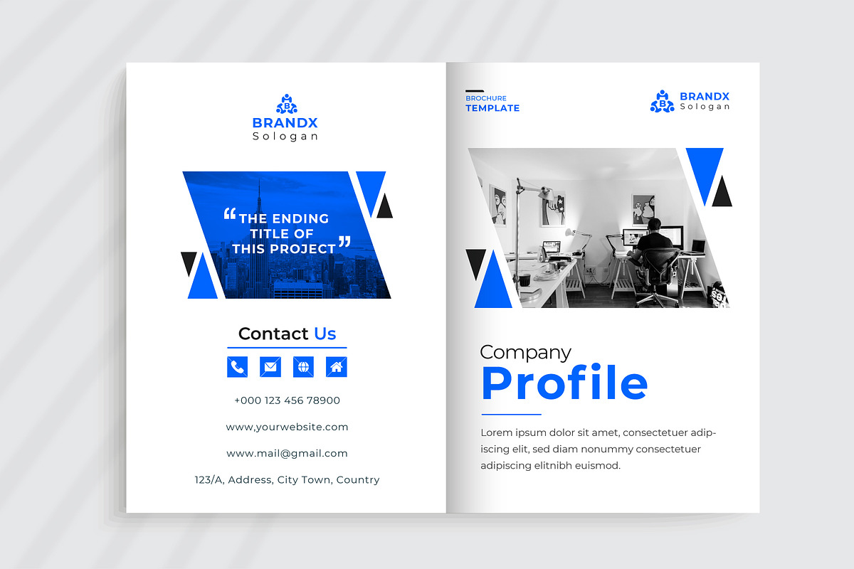 Corporate Brochure Template, a Brochure Template by pixelcreatx (Photo 2 of 6)
